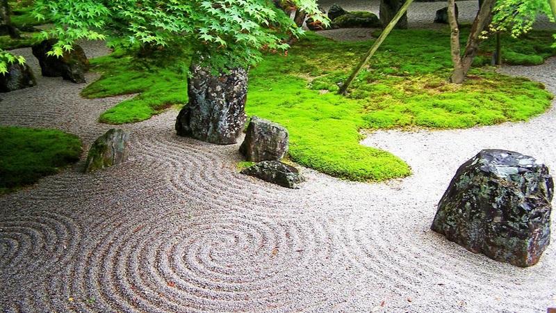Сад камней - японский дзен-сад